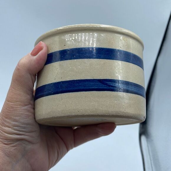 Robinson Ransbottom Roseville Pottery Crock 1 PT utensils holder - Picture 3 of 9